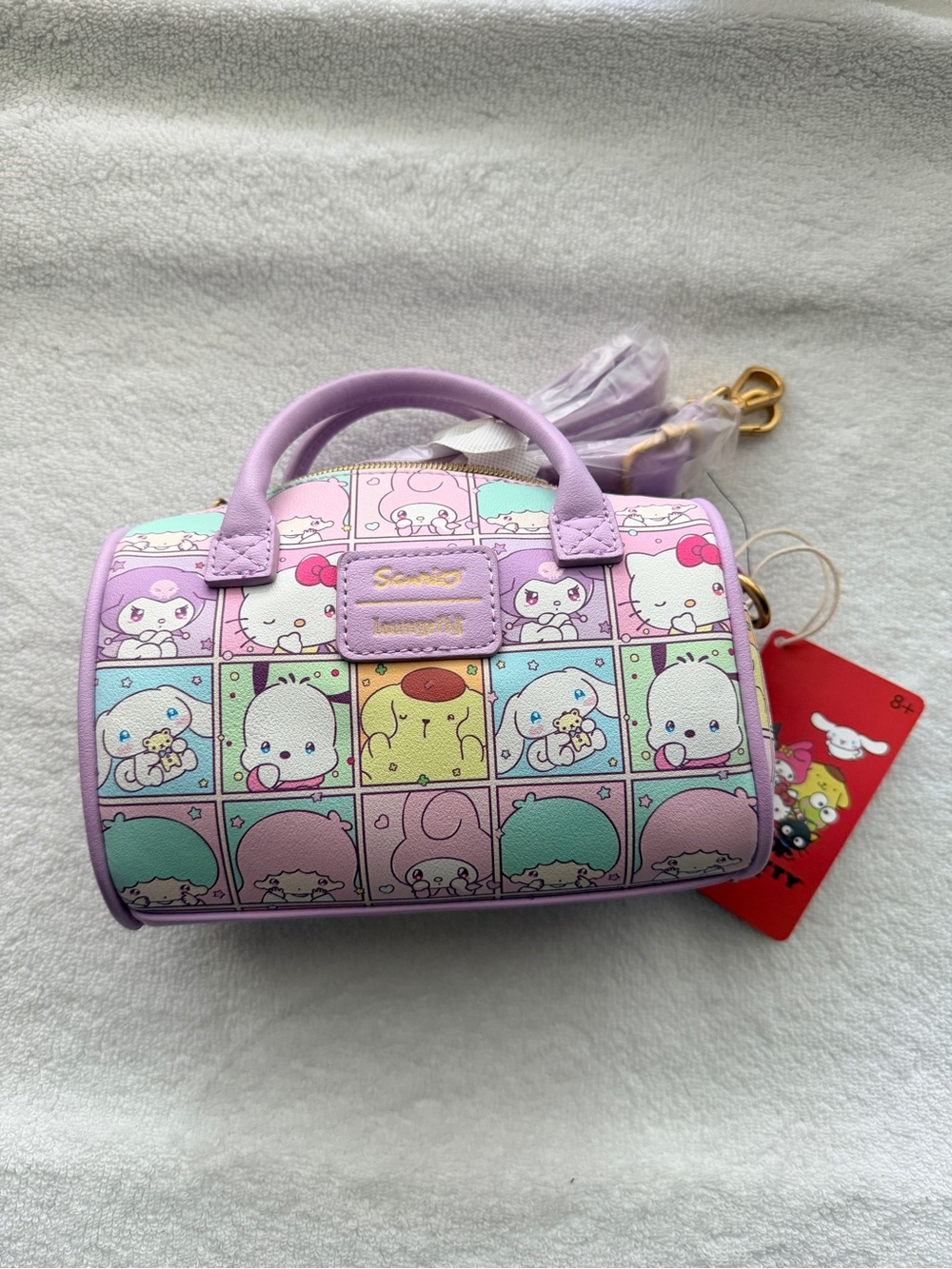 Loungefly Sanrio Hello Kitty & Friends Kawaii Emo Eyes Barrel Crossbody Purse